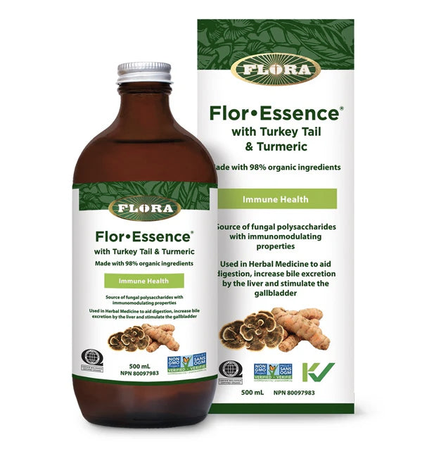 Flor•Essence® avec Queue de Dinde et Curcuma - Flora - 500ml